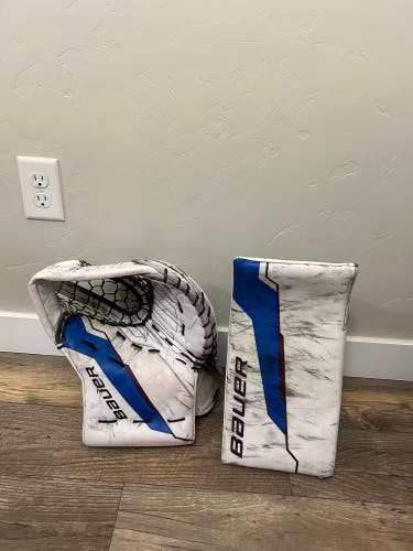 Pro Stock - Bauer Supreme Shadow Custom Glove & Blocker Set (Used)