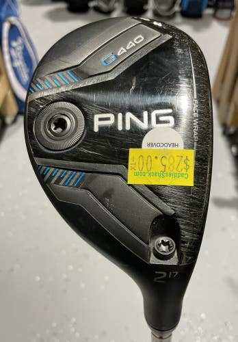 Ping G440 17 #2 Hybrid 40.5" TOUR 2.0 85 Extra Stiff Graphite Shaft MRH