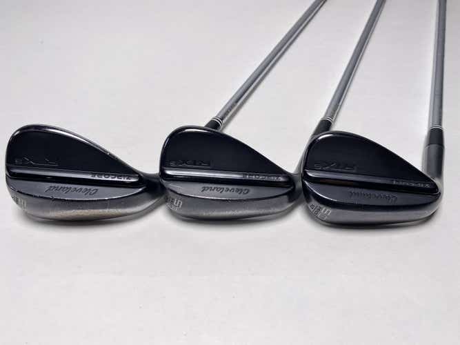 Cleveland RTX 6 ZipCore Black Satin Wedge Set 50* 10 | 54* 10 | 58* 10 DG LH