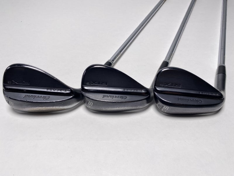 Cleveland RTX 6 ZipCore Black Satin Wedge Set 50* 10 | 54* 10 | 58* 10 DG LH