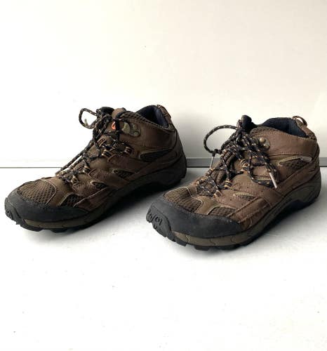 Merrell Moab 2 Mid Boys Dry Select Waterproof Mid Hiking Boots Shoes ~ Size 7