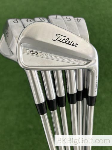 Titleist T100 23 Forged Iron Set 4-P / True Temper AMT White Stiff