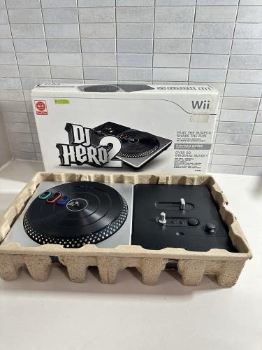 #2750 DJ Hero 2 Turntable Bundle (Nintendo Wii) Controller Game Not Included