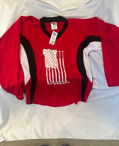 Hockey Red Small (SR S) Hockey Jersey (New)