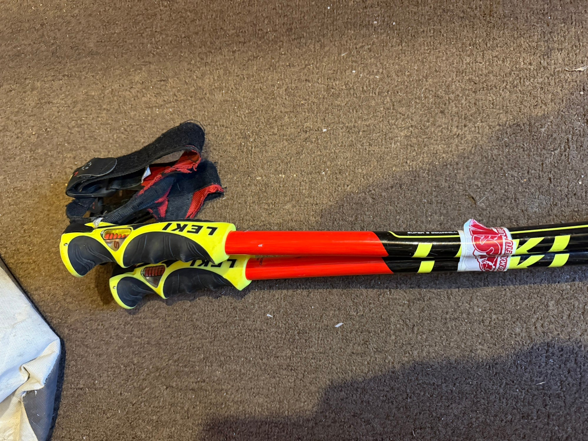 52in (130cm) Leki World Cup - GS Racing Ski Poles (Used