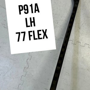 Senior(1x)left P91A 77 Flex (DRURY) ProBlackStock™ Unbranded Blackouts Pro Stock Hockey Sticks