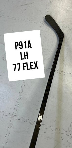 Senior(1x)left P91A 77 Flex (DRURY) ProBlackStock™ Unbranded Blackouts Pro Stock Hockey Sticks