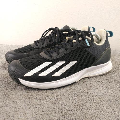 adidas Courtflash Speed Tennis Shoes Mens Size 9.5 Sneakers Black Low Top