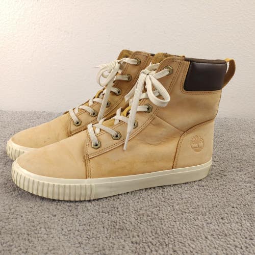 Timberland Skyla Bay 6-Inch Boots Wheat Nubuck Womens Size 8.5 Shoes Brown