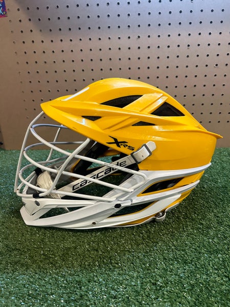 Cascade XRS Lacrosse Helmet Adult Golden Yellow White