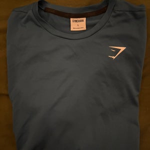 Gymshark Blue Large Men's Large Long Sleeve Shirt (New)