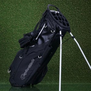 TAYLORMADE FLEXTECH CROSSOVER STAND BAG 14 WAY DIVIDERS GOLF BAG BLACK USED ONCE