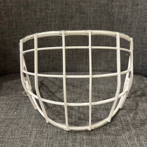 Pro Stock Certified Replacement Hockey Goalie Mask Cage GRW CS Senior White