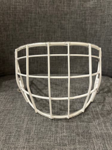 Pro Stock Certified Replacement Hockey Goalie Mask Cage GRW CS Senior White