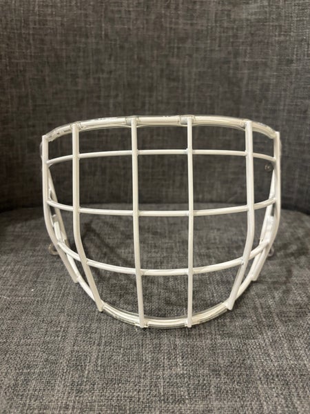 Pro Stock Certified Replacement Hockey Goalie Mask Cage GRW CS Senior White