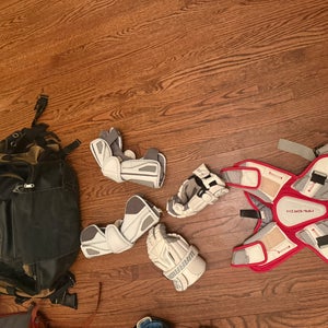 Maverik & Warrior Complete Lacrosse Pads Set