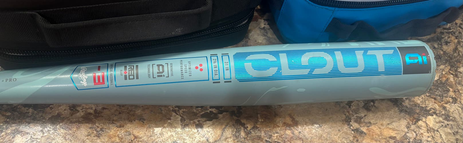 Rawlings Clout AI Alloy BBCOR Certified Bat (-3) 28 oz 31" (Used)