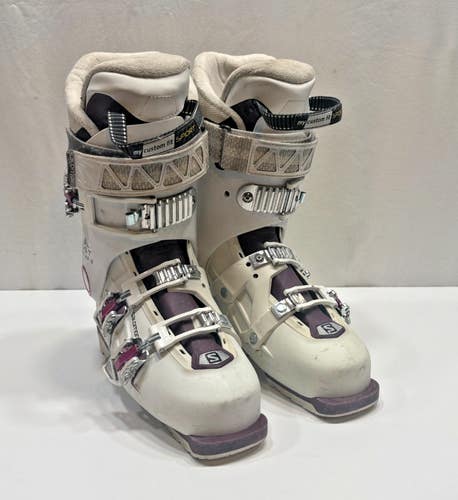Salomon QST PRO 80 W Alpine Ski Boots Custom Fit Sport Liners MDP 24.5 US 7.5