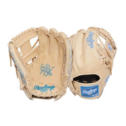 2025 Rawlings Heart of the Hide RH Infield Baseball/Glove 11.5" (New) Tan/Blue
