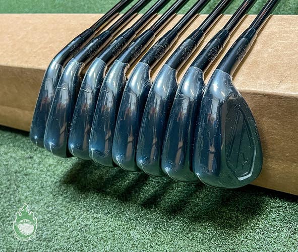 New RH Mizuno JPX 925 Hot Metal Black Irons 4-PW/GW Lite Stiff Steel Golf Set