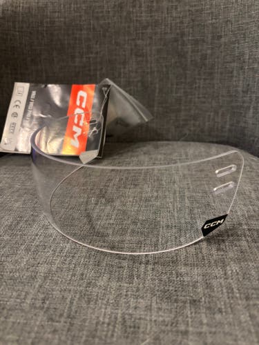 CCM VR Pro Short Hockey Half Shield Visor Senior Clear New with Hardware