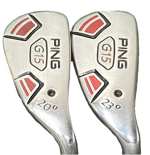 Ping K15 Black Dot Hybrid Set 3H 20* 4H 23* RH TFC 149 Stiff Graphite Nice Grips