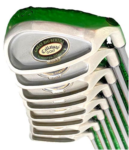 Callaway Great Big Bertha Iron Set 4-PW,SW RH RCH96 Regular Graphite New Grips