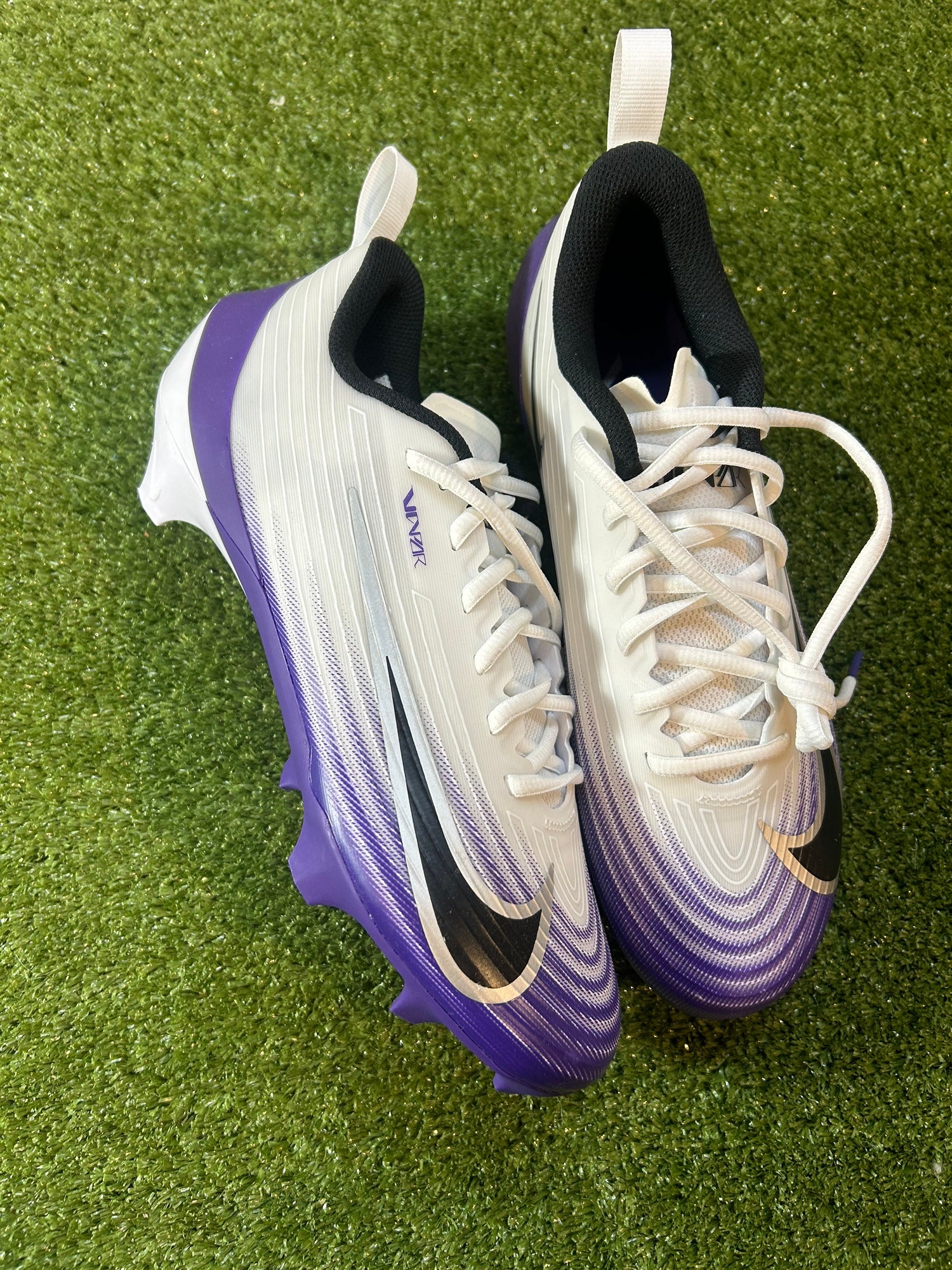 Size 9 Nike Vapor Speed 3 Football Lacrosse Cleats White Purple