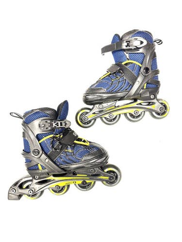 Used Schwinn ADJ 1-4 Child Rec Fitness Skates Navy Blue Adjustable 11860-S000304403