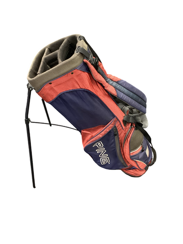 Used Ping HOOFER XTREME Mens Stand Bag Navy Blue And Red 11613-S000177000