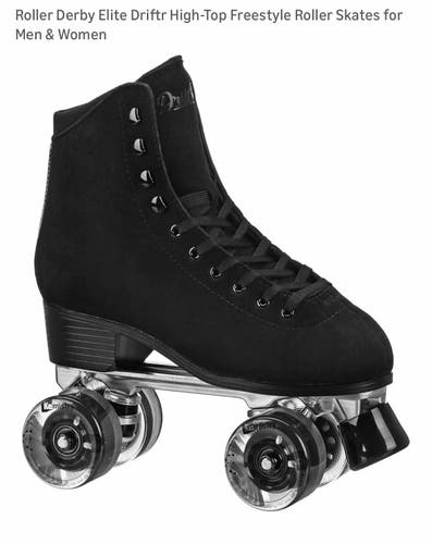 Roller Derby Elite Driftr High-Top Freestyle Roller Skates Size 7 (New)