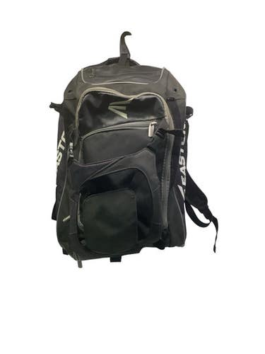 Used Easton 2  BAT BAG BLACK BB/SB Player Backpack Black 11347-S000263713