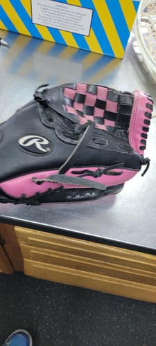 Used Rawlings FAST PITCH 12 BB/SB Glove RH Throw Pink 12" 11497-C000155395
