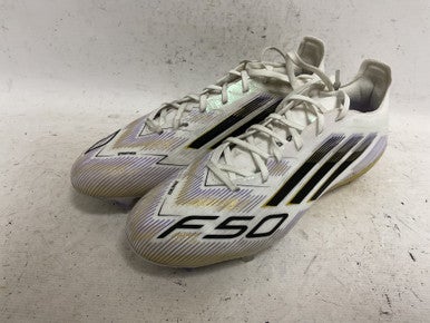 Used Adidas F50 JH7686 Soccer Cleats White Senior 8.5 11855-S000199122
