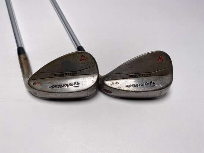 TaylorMade Milled Grind Raw Wedge Set 56* 12 | 60* 10 KBS Stiff Steel RH +3/4"