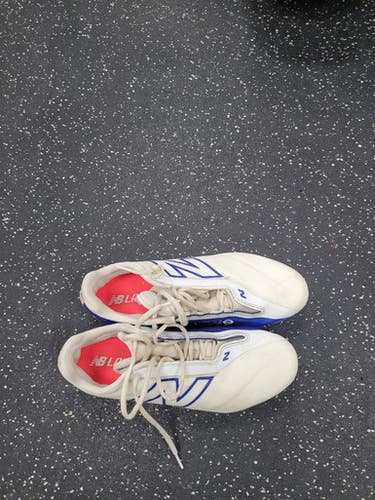 Used New Balance LAX Cleats Mens White Senior 9 11849-S000036644