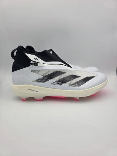 New Adidas Adizero Impact+ TPU Mens Size 13.5 Baseball Cleats White Black IF8494