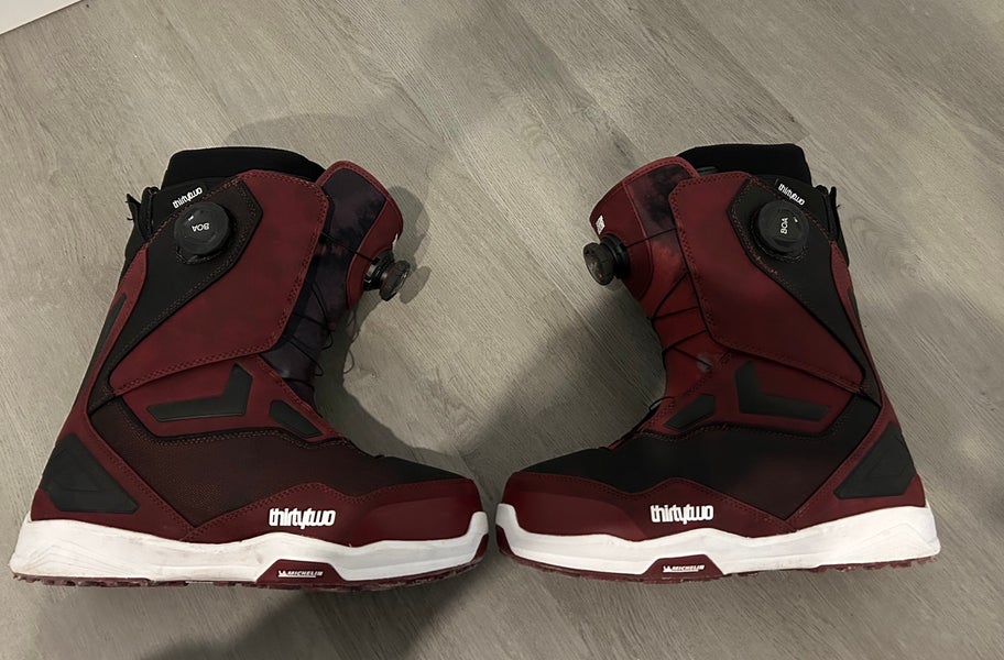 Men's Size M 10.5 (W 11.5) Thirty Two TM-2 Double BOA Snowboard Boots Medium Flex All Mountain (Used