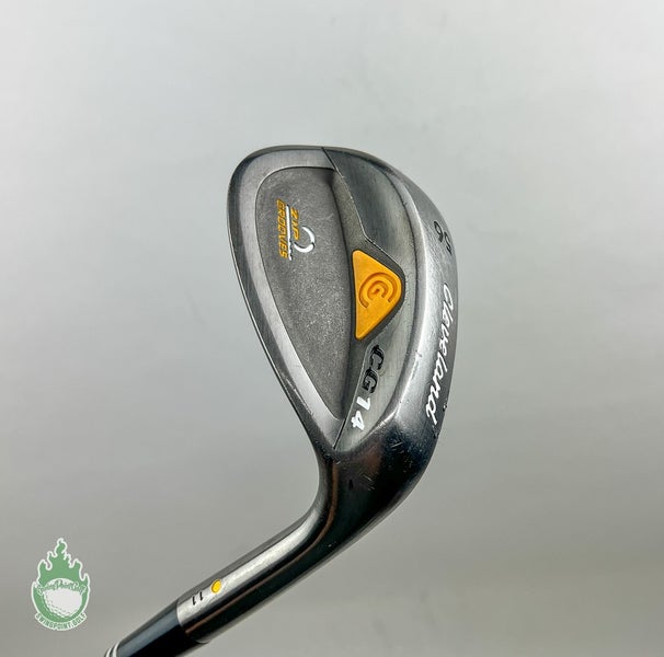 Used Cleveland CG14 Zip Grooves Satin Wedge 56*-11 Wedge Flex Steel Golf Club