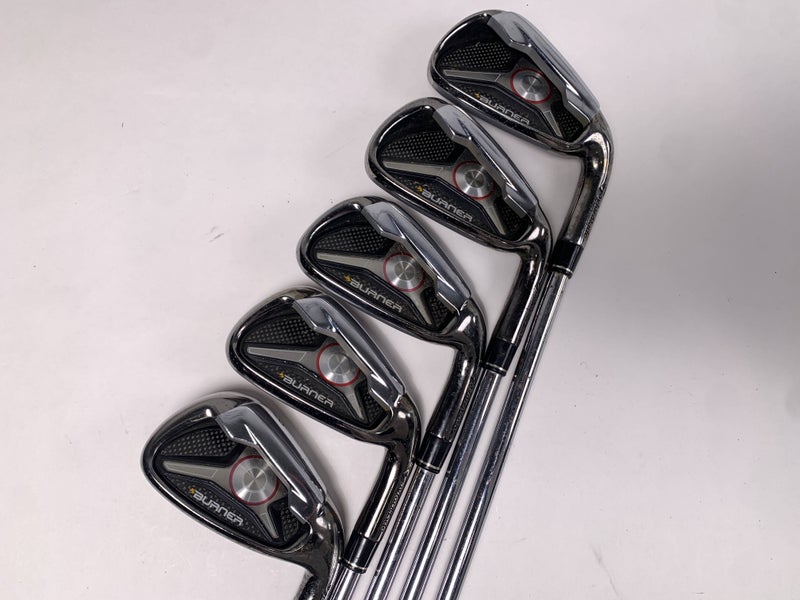 TaylorMade Burner 2009 Iron Set 4-8 Burner Superfast Regular Steel RH NO 9 IRON