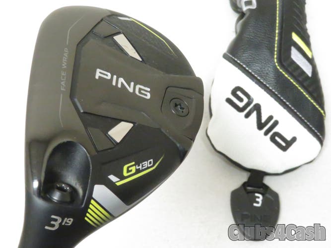 PING G430 Hybrid 19° 3H HZRDUS Smoke RDX Red 80g 6.0 Stiff +Cover Near MINT LEFT