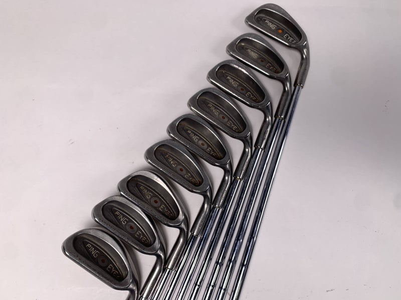 Ping Eye 2 Iron Set 3-PW+SW Orange Dot Karsten ZZ-Lite Regular Steel Mens RH