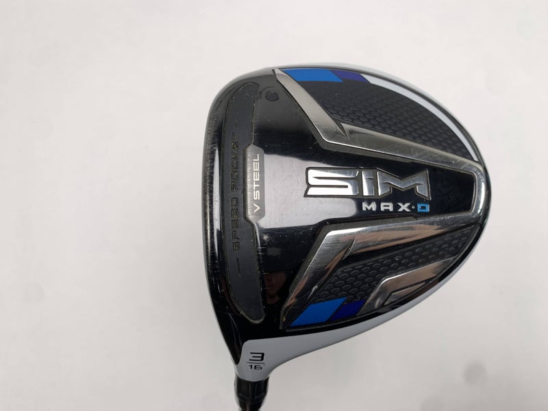 TaylorMade SIM MAX-D 3 Fairway Wood 16* UST Mamiya Helium 5F4 Stiff LH