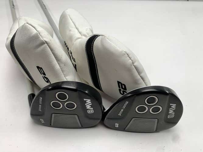Moon Wood MW8 Fairway Wood Set 25* 29* MW8 75g Senior Graphite Mens RH HC