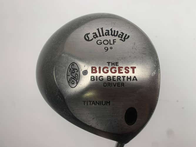 Callaway Biggest Big Bertha Driver 9* Regular Graphite Mens RH