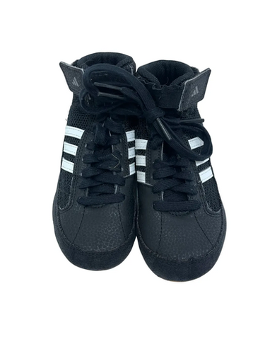 Used Adidas HVC Wrestling Shoes Black Youth 11.0 11692-S000146302