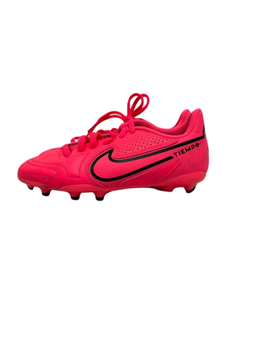 Used Nike TIEMPO Soccer Cleats Pink Junior 02.5 11692-S000146319
