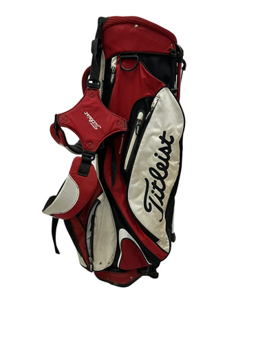 Used Titleist 4 WAY STAND BAG Mens Stand Bag White And Red 11692-S000146331