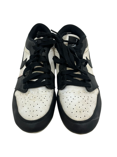 Used Nike JORDAN 1 LOW TD Adult FB Cleats Black And White Senior 8 11692-S000146114