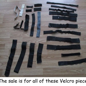 (Used) Assorted Used Velcro Straps for hockey goalie pads equipment repair replacement